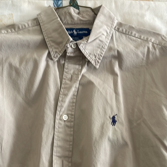 Ralph Lauren Blake mens button down shirt size xl tan - Picture 4 of 4